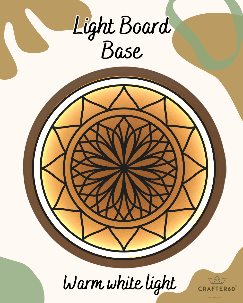 Premarked Mandala-18 Base