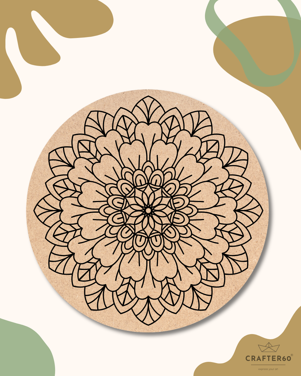 Premarked Mandala-15 Base