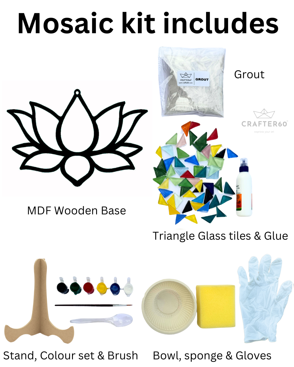 Lotus Mosaic Art Kit