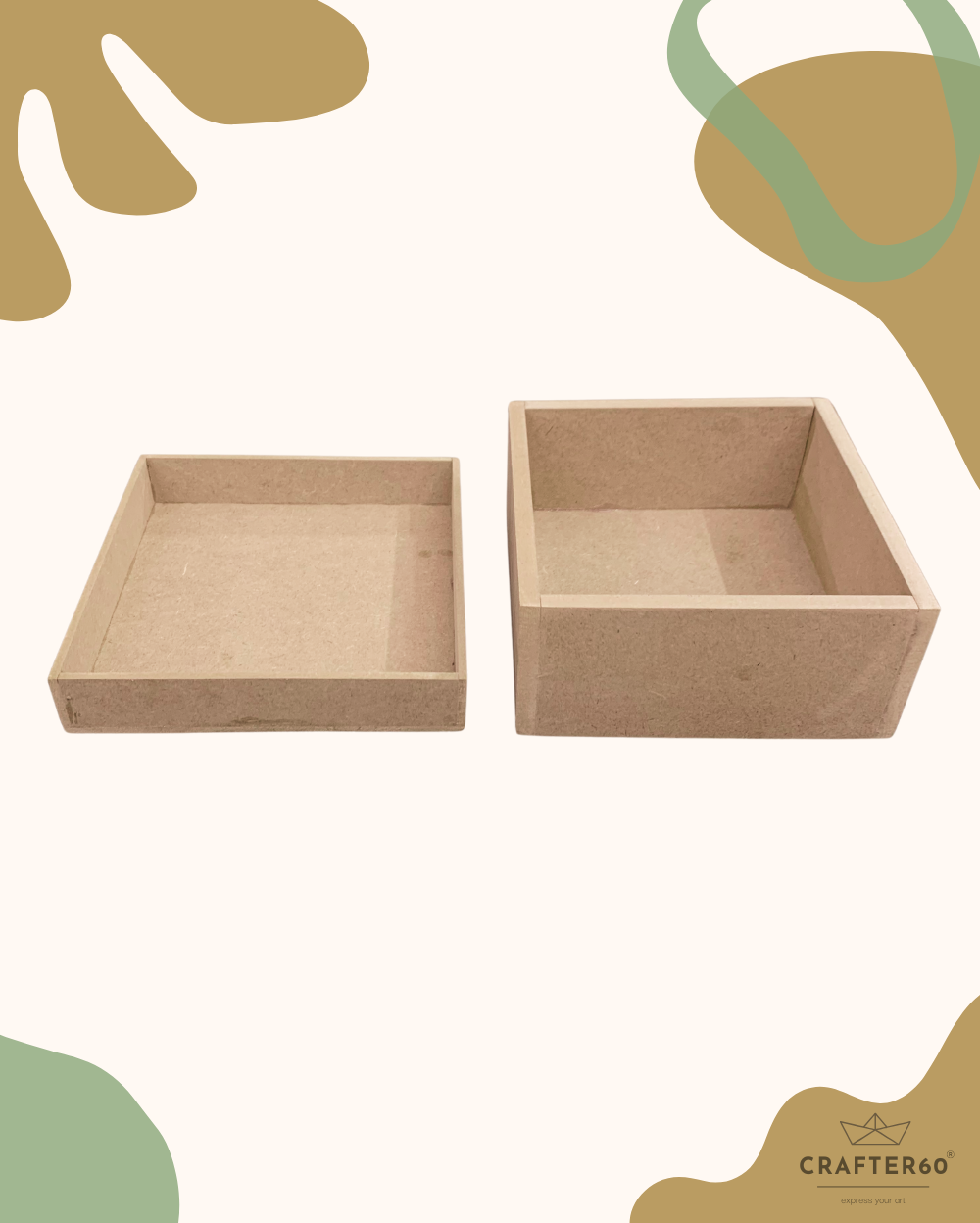 MDF Storage Box with Top Lift-Off Lid