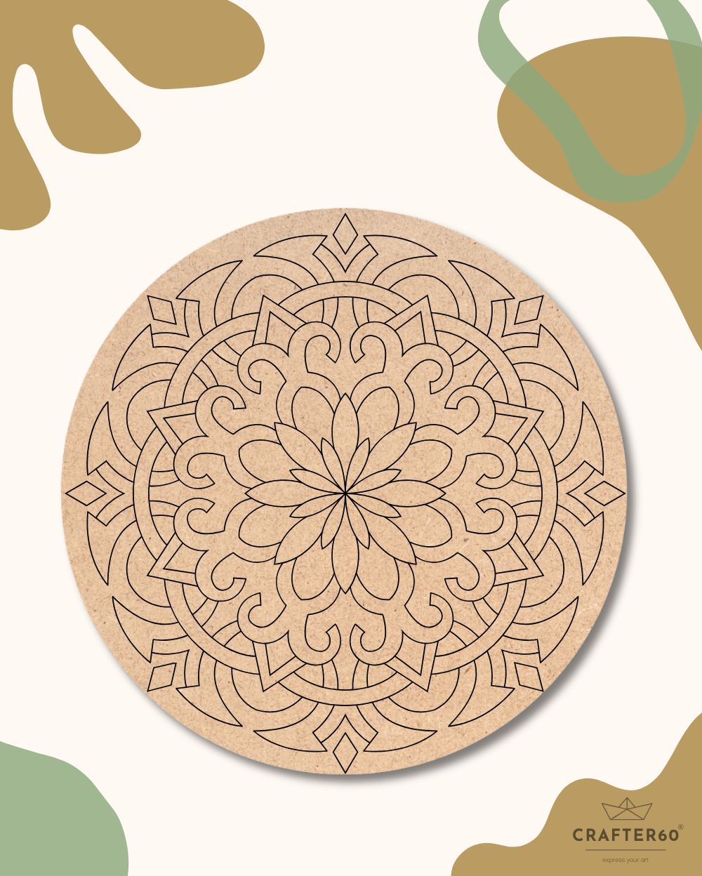 Premarked Mandala-24 Base