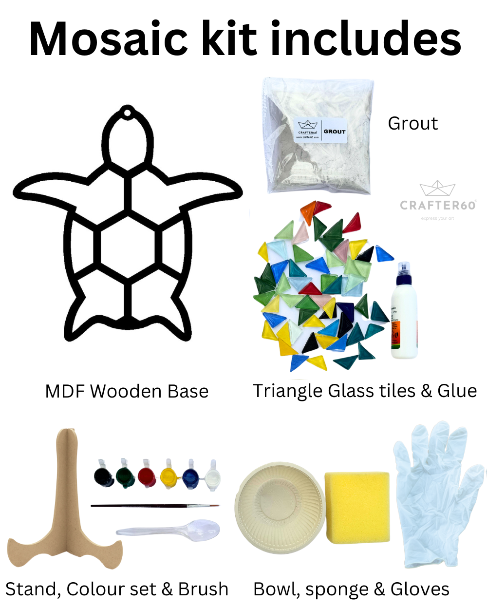 Turtle Mosaic Art Kit