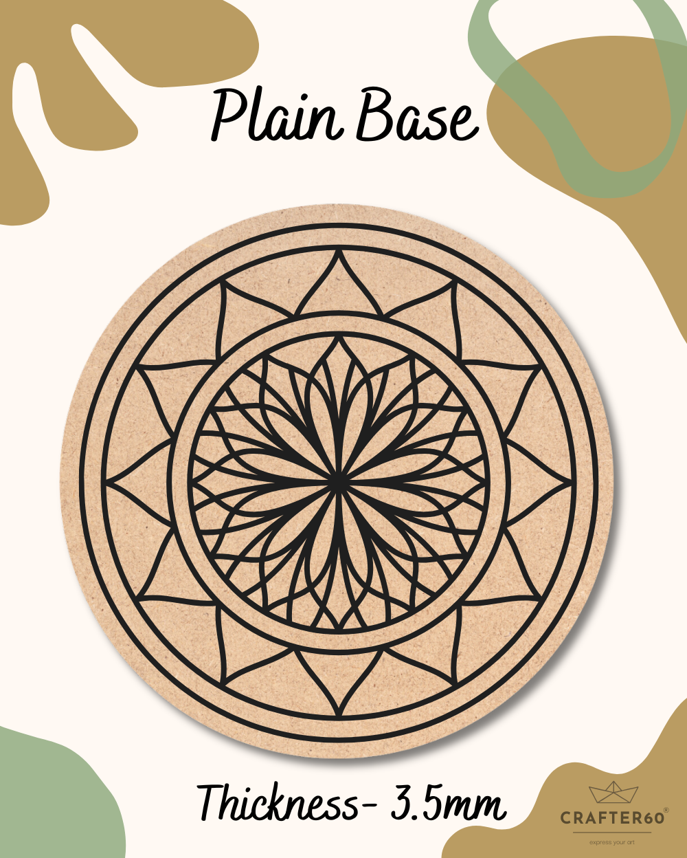 Premarked Mandala-18 Base