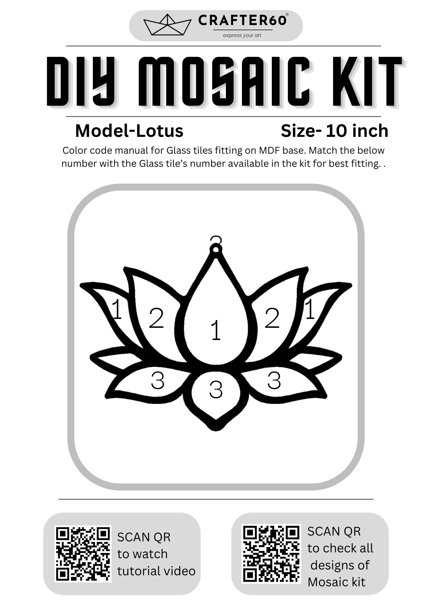 Lotus Mosaic Art Kit