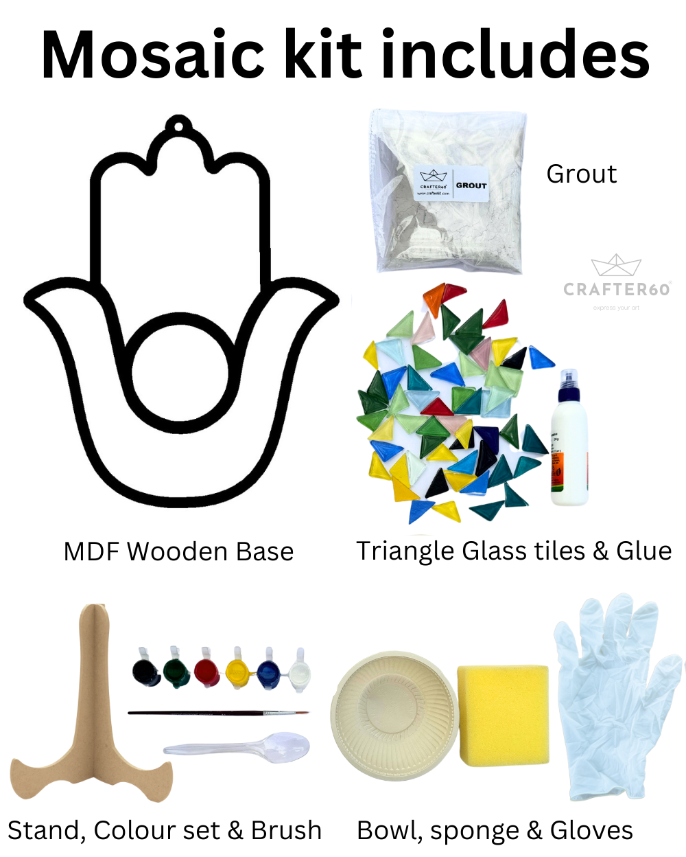 Humsa Mosaic Art Kit