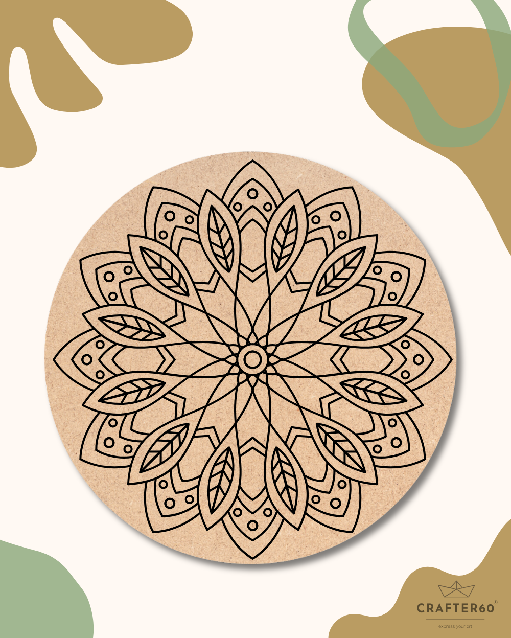 Premarked Mandala-16 Base