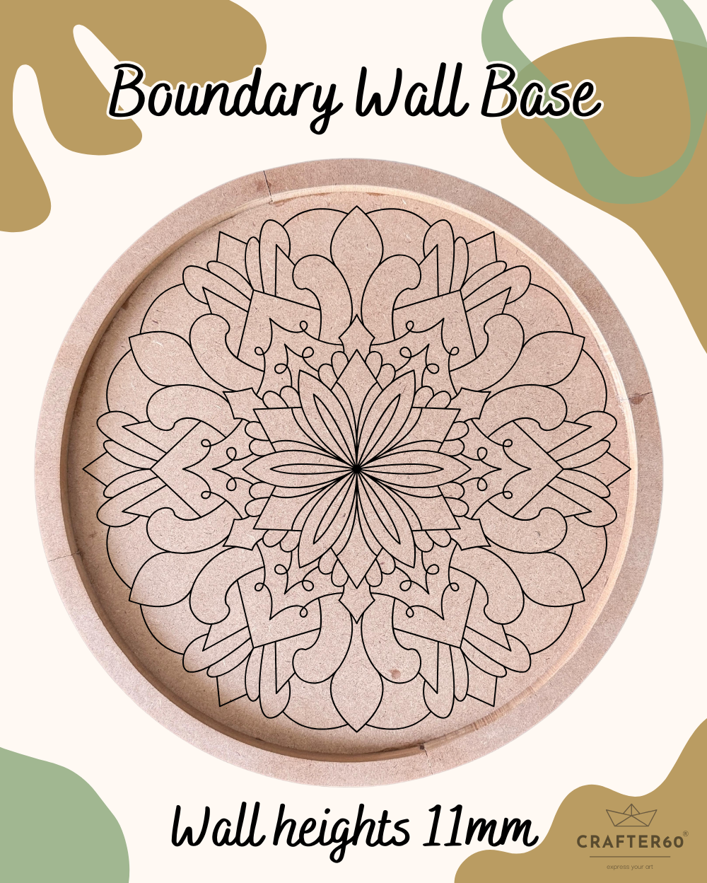 Premarked Mandala-13 Base