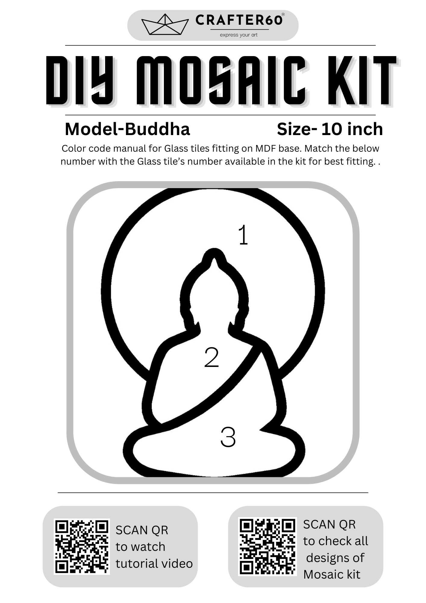 Buddha Mosaic Art Kit
