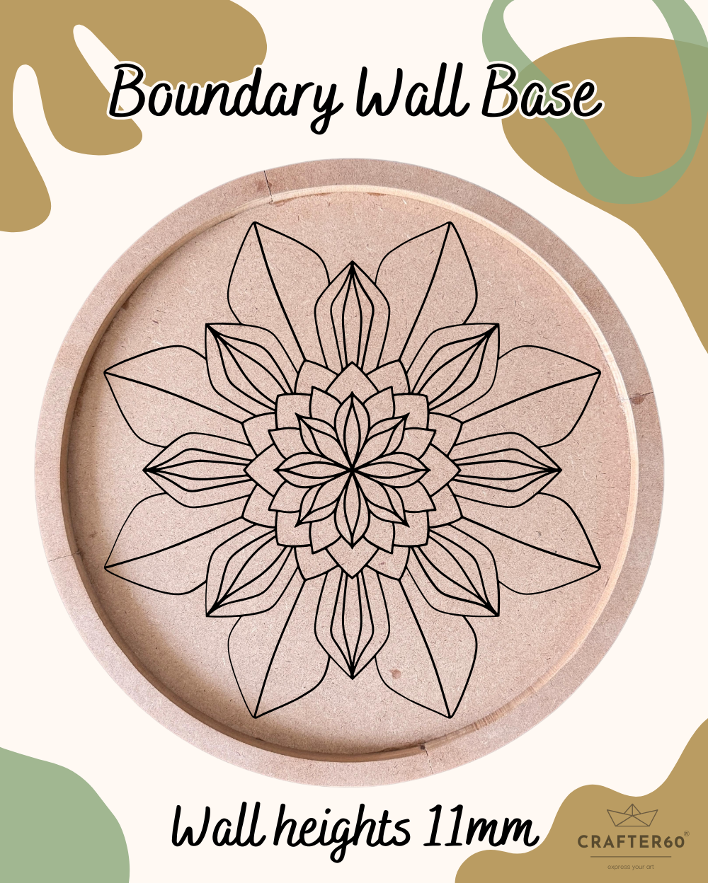 Premarked Mandala-7 Base