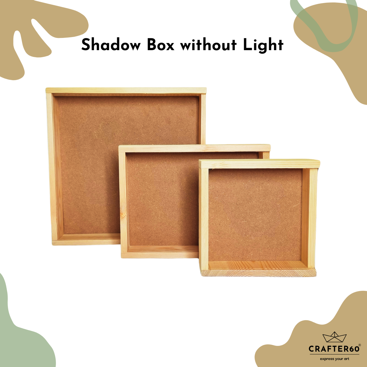 DIY Pinewood Shadow Box with Sliding Acrylic Lid