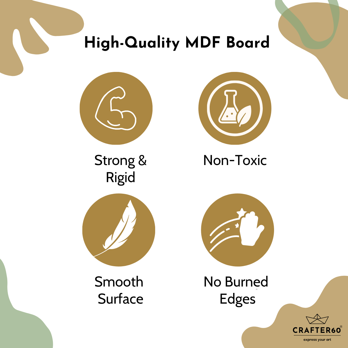MDF Round Base Bundle (3.5mm Thick)