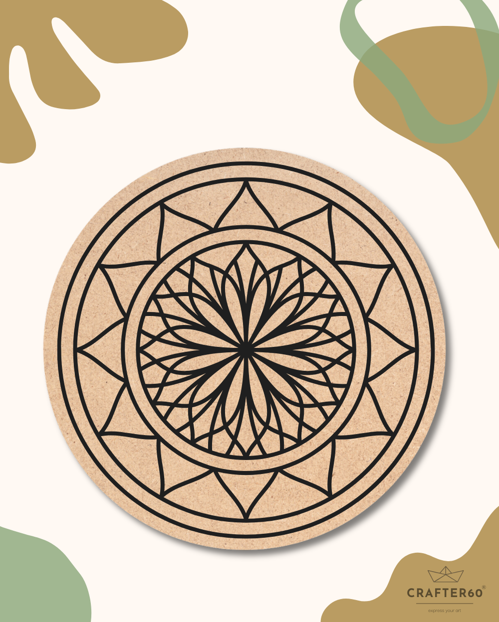 Premarked Mandala-18 Base