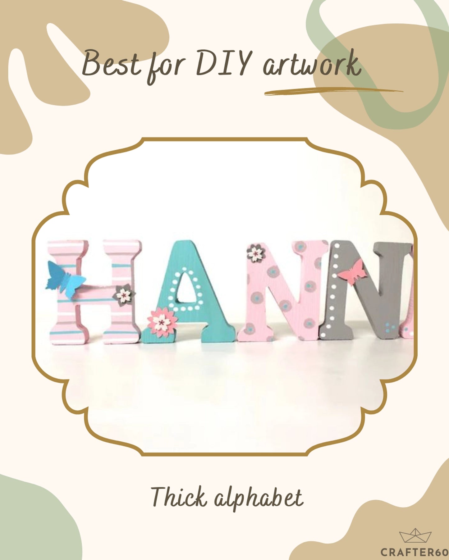 Free Standing Thick Alphabet (4 Inch)