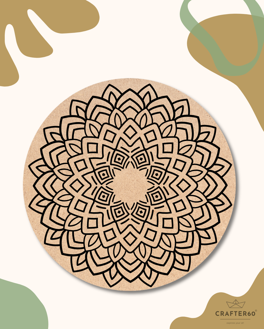 Premarked Mandala-9 Base