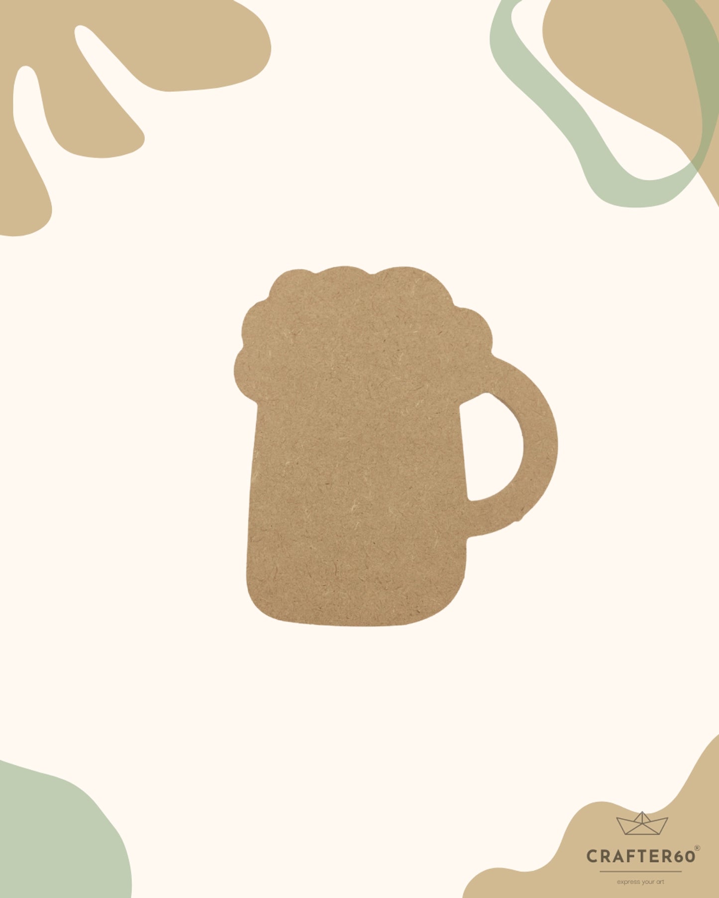 Beer Mug Coasters (6pcs of one set with stand)