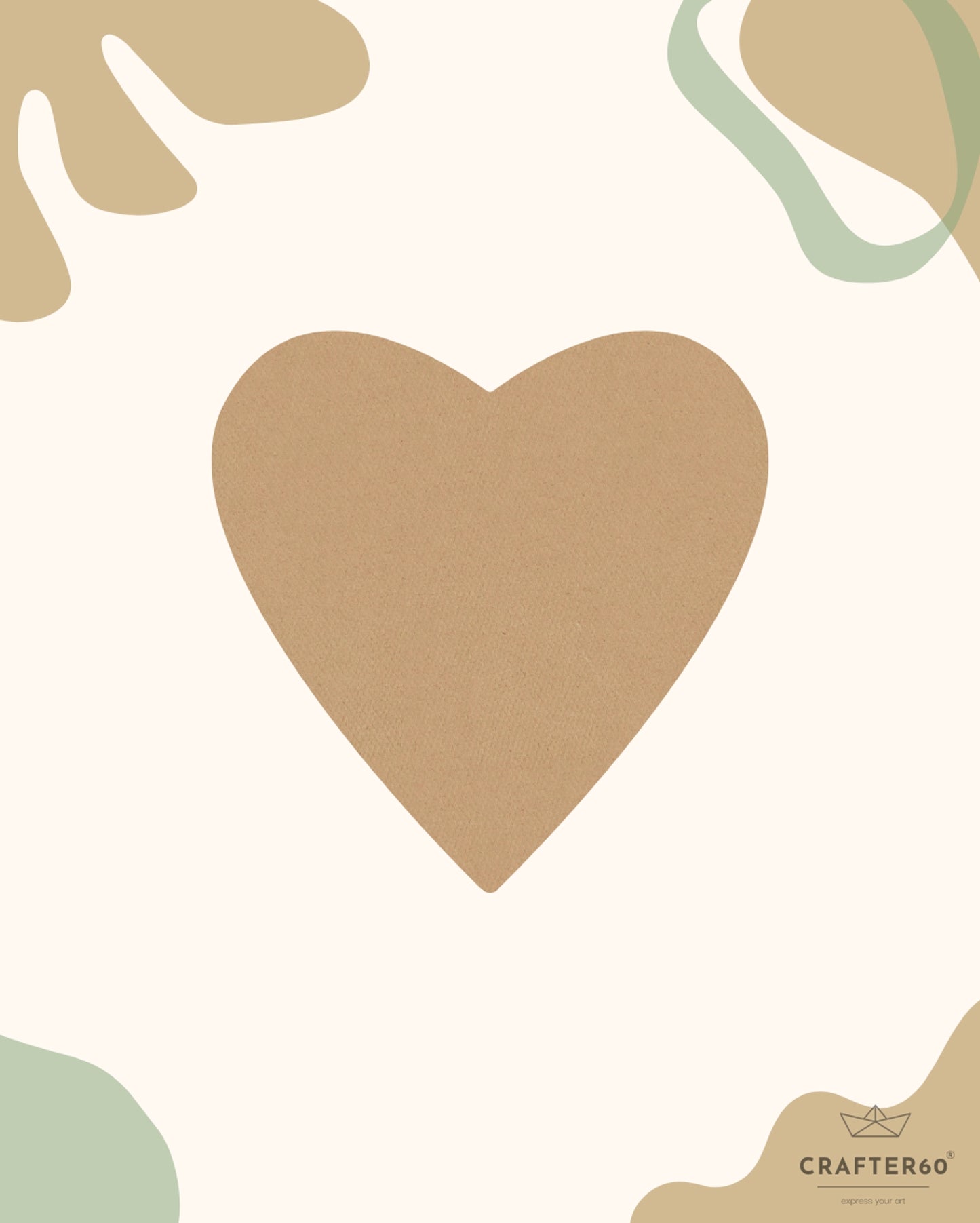 Heart Coasters (6pcs of one set with stand)