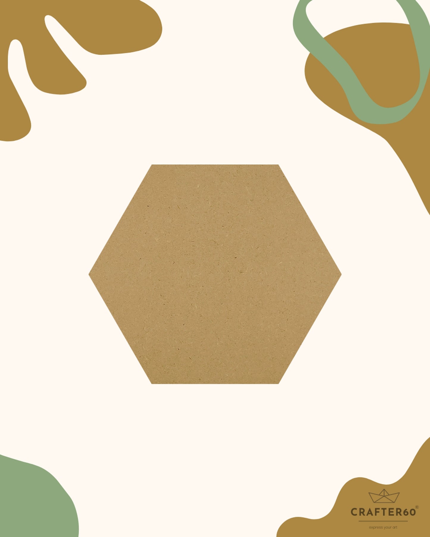 Hexagon Coasters (6pcs of one set with stand)