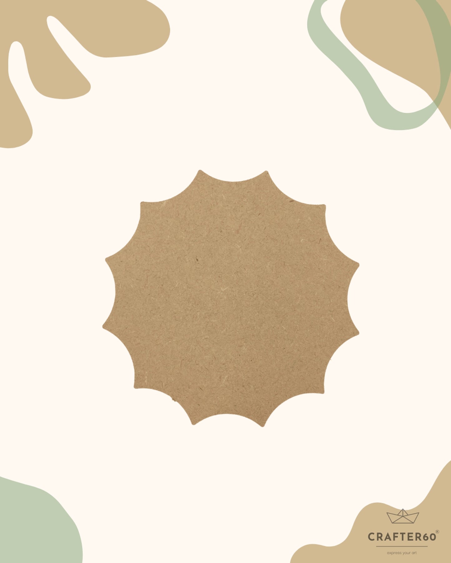 Mandala-2 Coasters (6pcs of one set with stand)