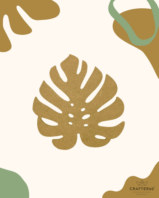 Tropical Leaf Coasters (6pcs of one set with stand)