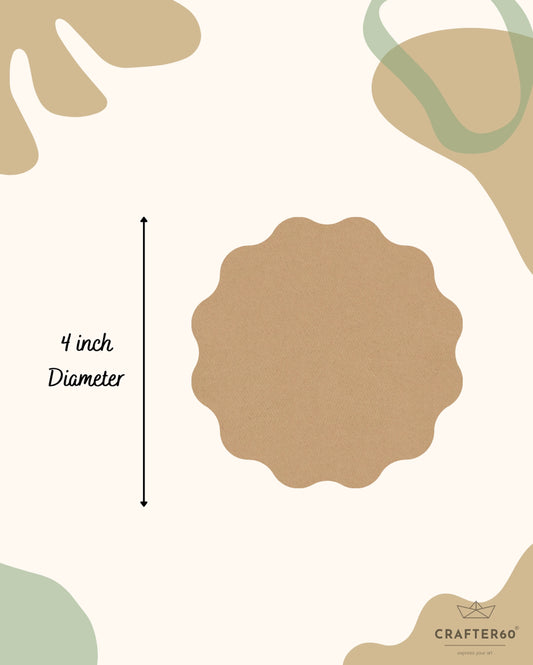 Wave Coasters (6pcs of one set with stand)