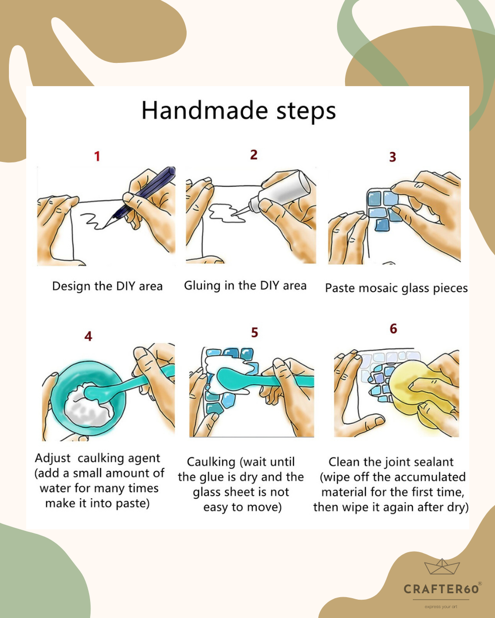 Humsa Mosaic Art Kit