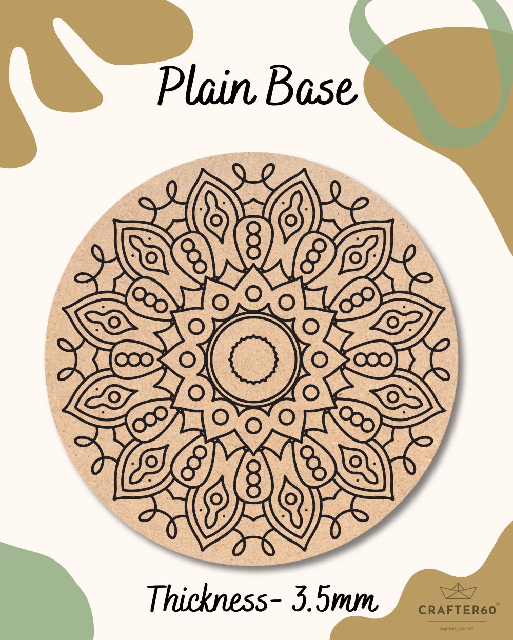 Premarked Mandala-14 Base