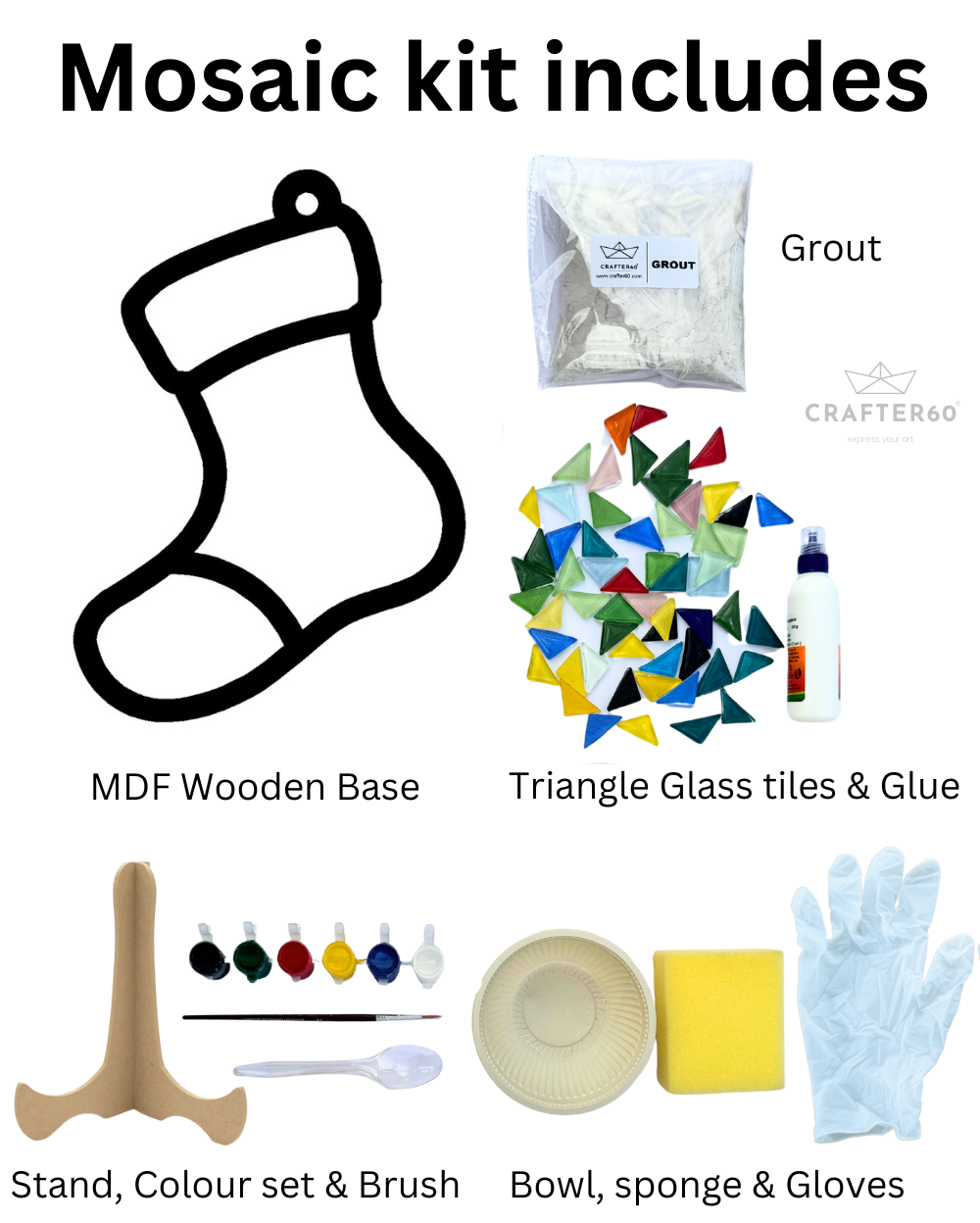 Stocking Mosaic Art Kit