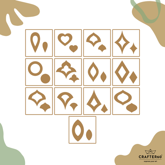 Mandala Stencil Set 1 - 364 pieces