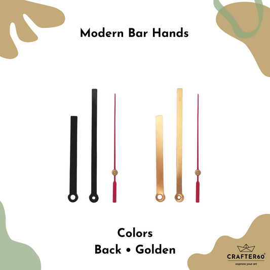 Modern Bar Clock Hand Set