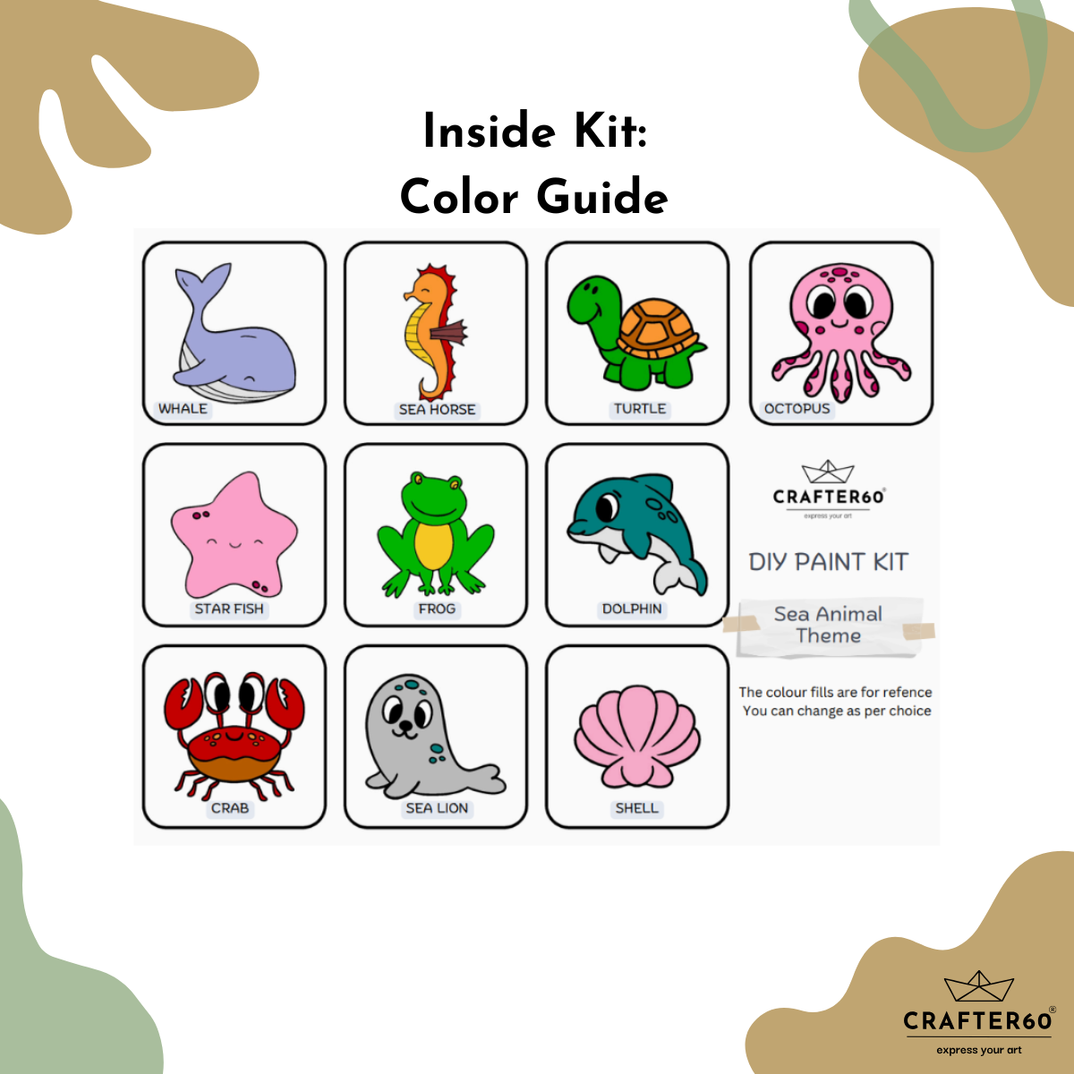 Sea Animal DIY Paint Kit for Kids