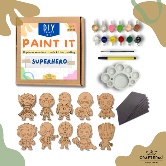 Superhero DIY Paint Kit for Kids