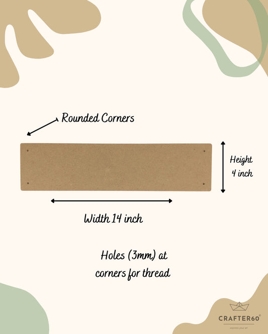 Rectangular Planks- 14X4 Inch