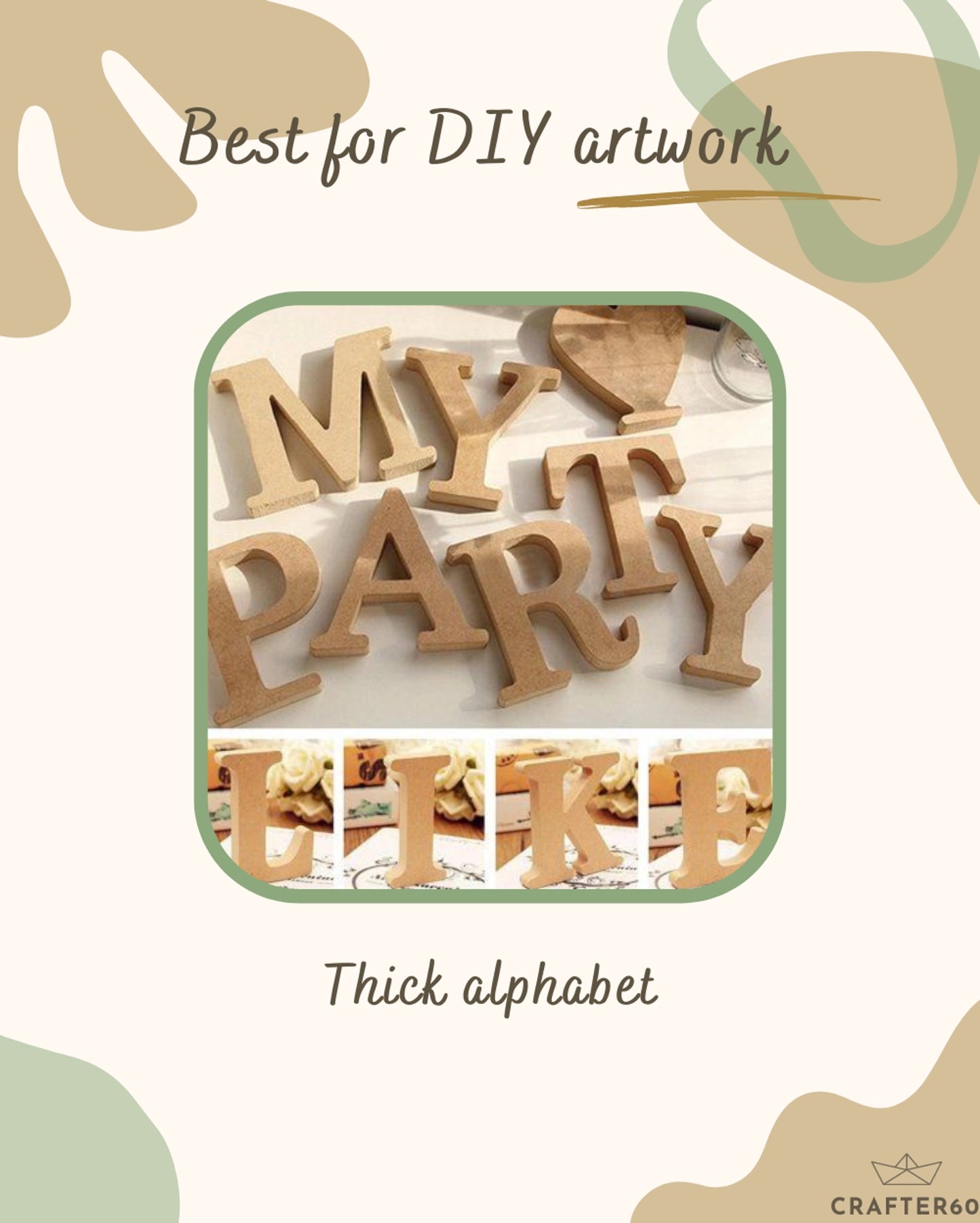 Free Standing Thick Alphabet (12 Inch)