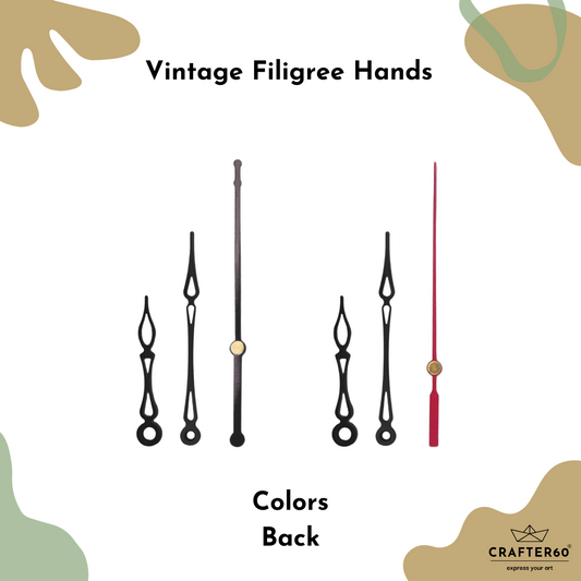 Vintage Filigree Clock Hand Set