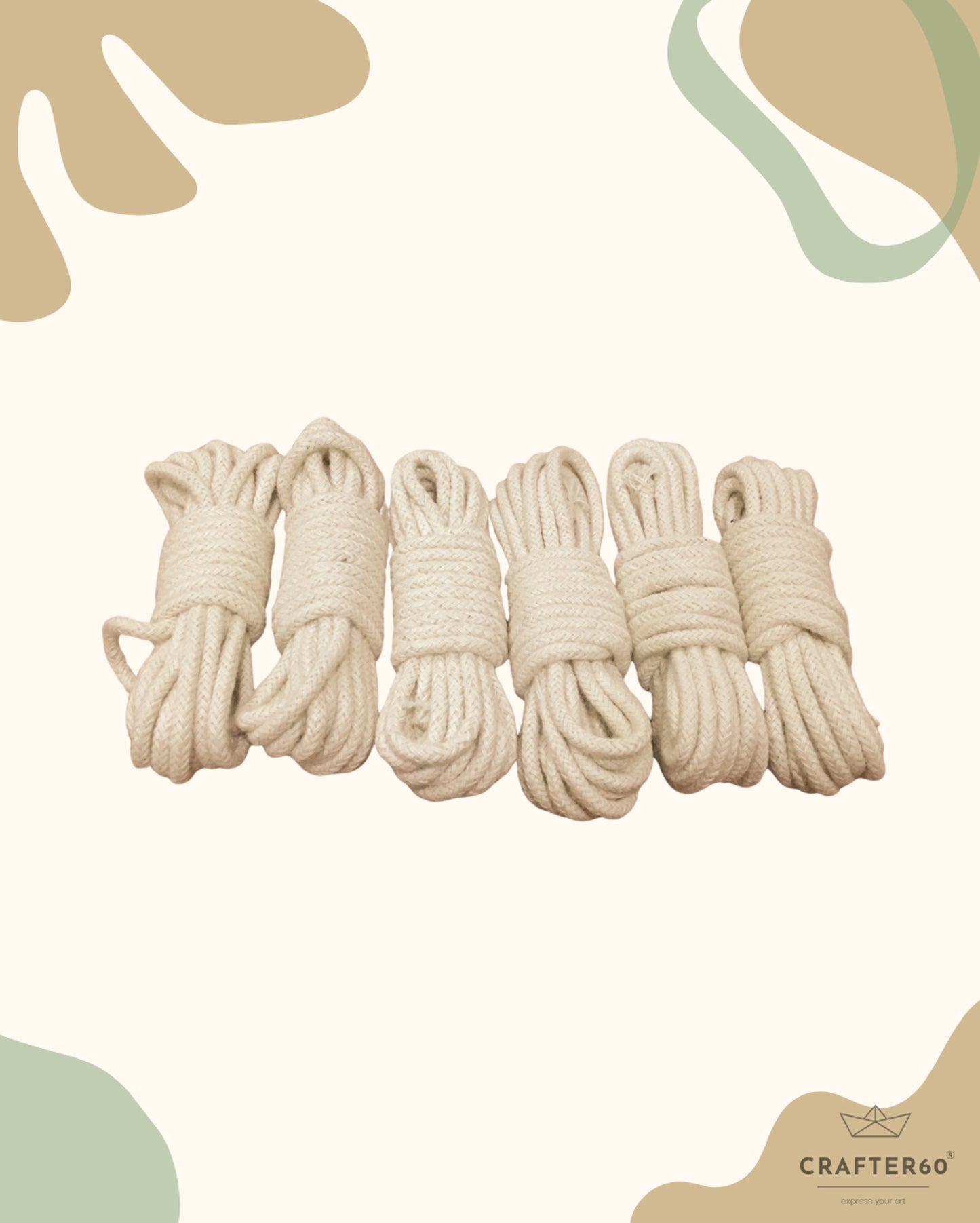 White Rope- 1 Packet Of 6Pcs
