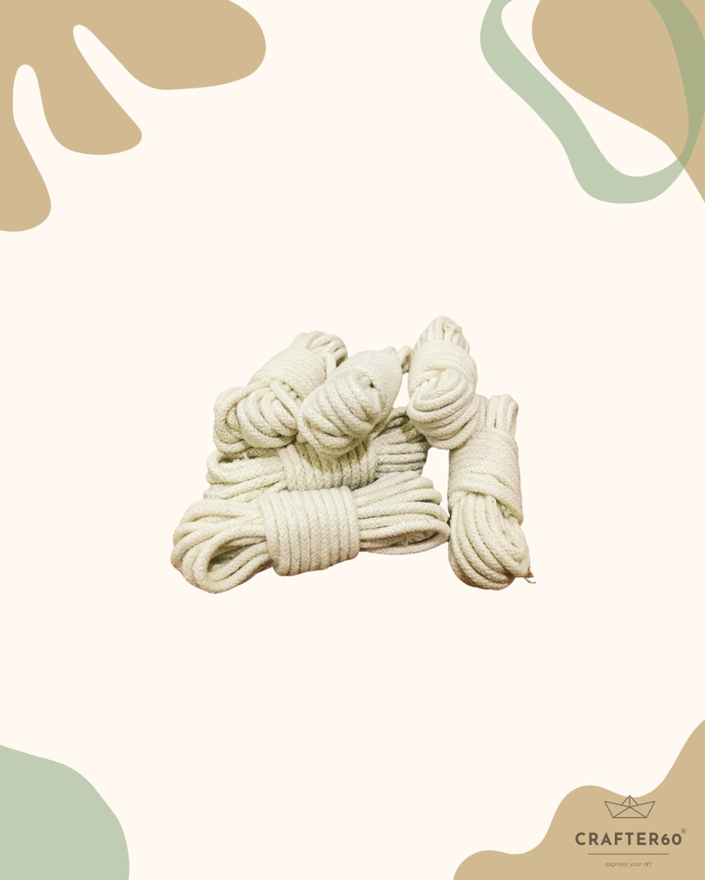 White Rope- 1 Packet Of 6Pcs