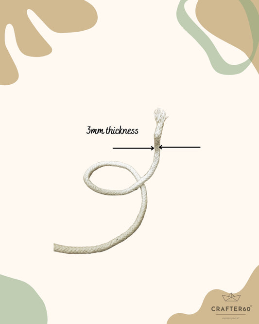 White Rope- 1 Packet Of 6Pcs