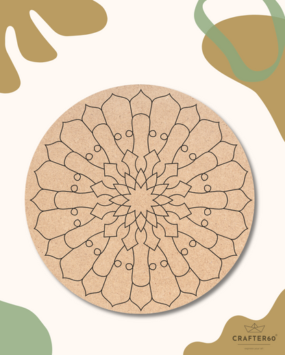 Premarked Mandala-22 Base