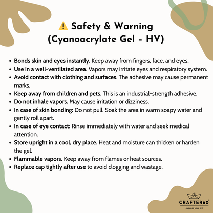 Quick Bond Instant Gel Glue – 50gm