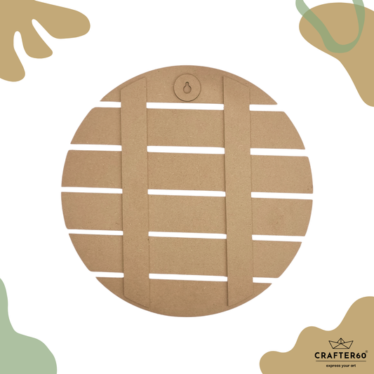 DIY MDF Round Wooden Plank Base (Slatted Circle)