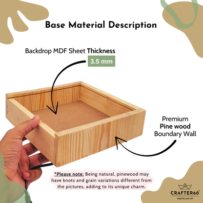 DIY Pinewood Shadow Box with Sliding Acrylic Lid