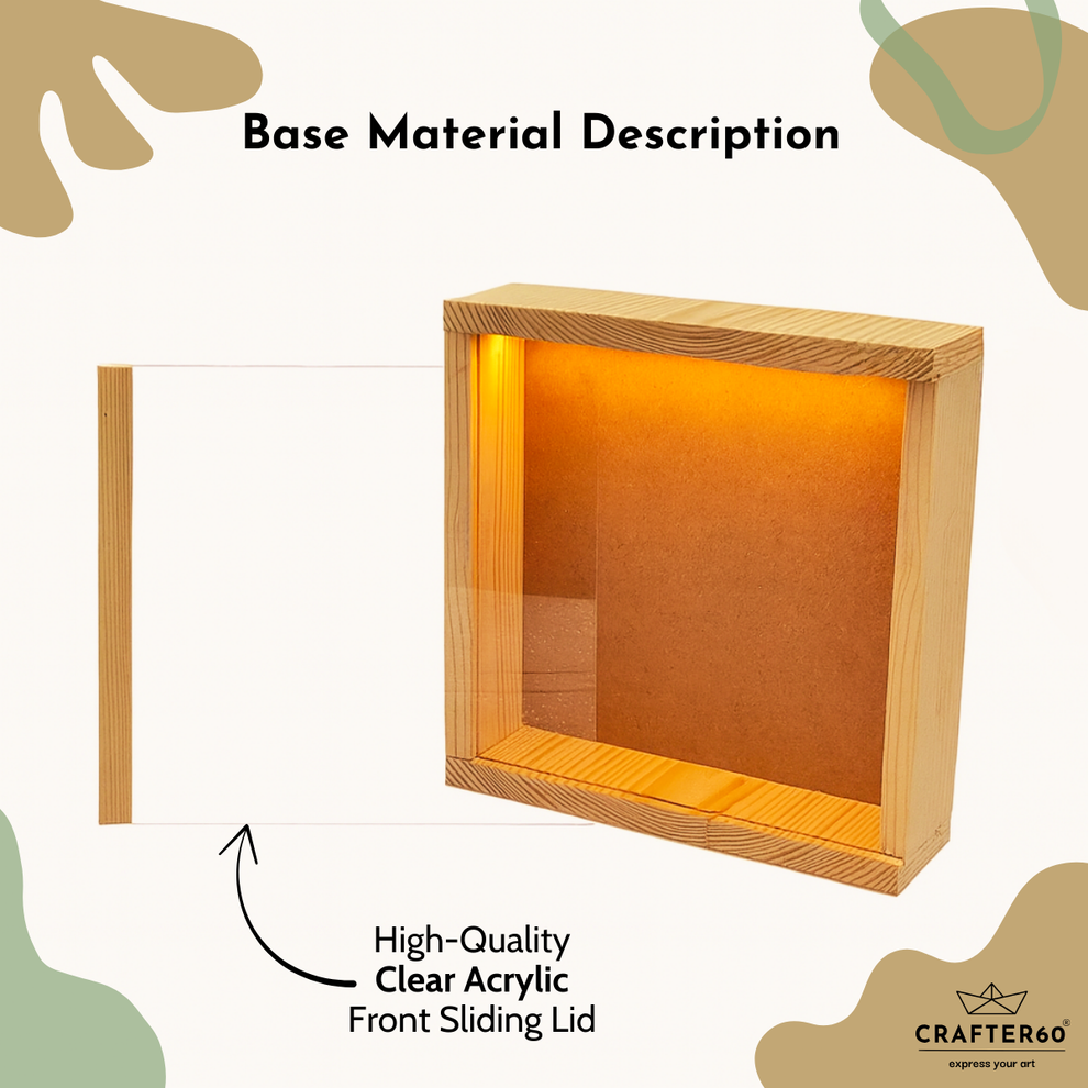 Led Shadow Box Space DIY Shadow Box with LED Light – Display Frame by CRAFTER60 – CRAFTER60®