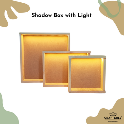 DIY Pinewood Shadow Box with Sliding Acrylic Lid