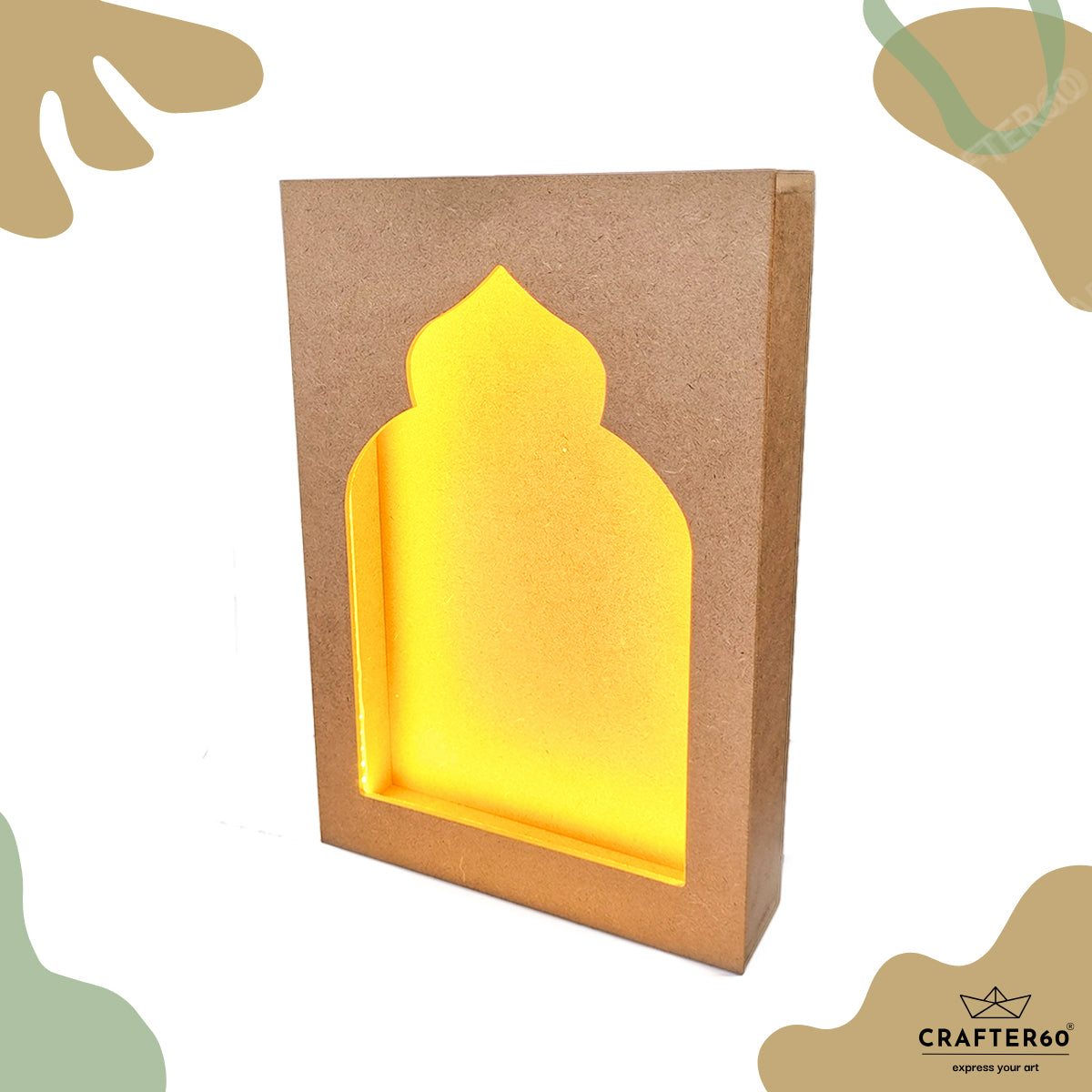 DIY MDF Jharokha Shadow Box | Design 6
