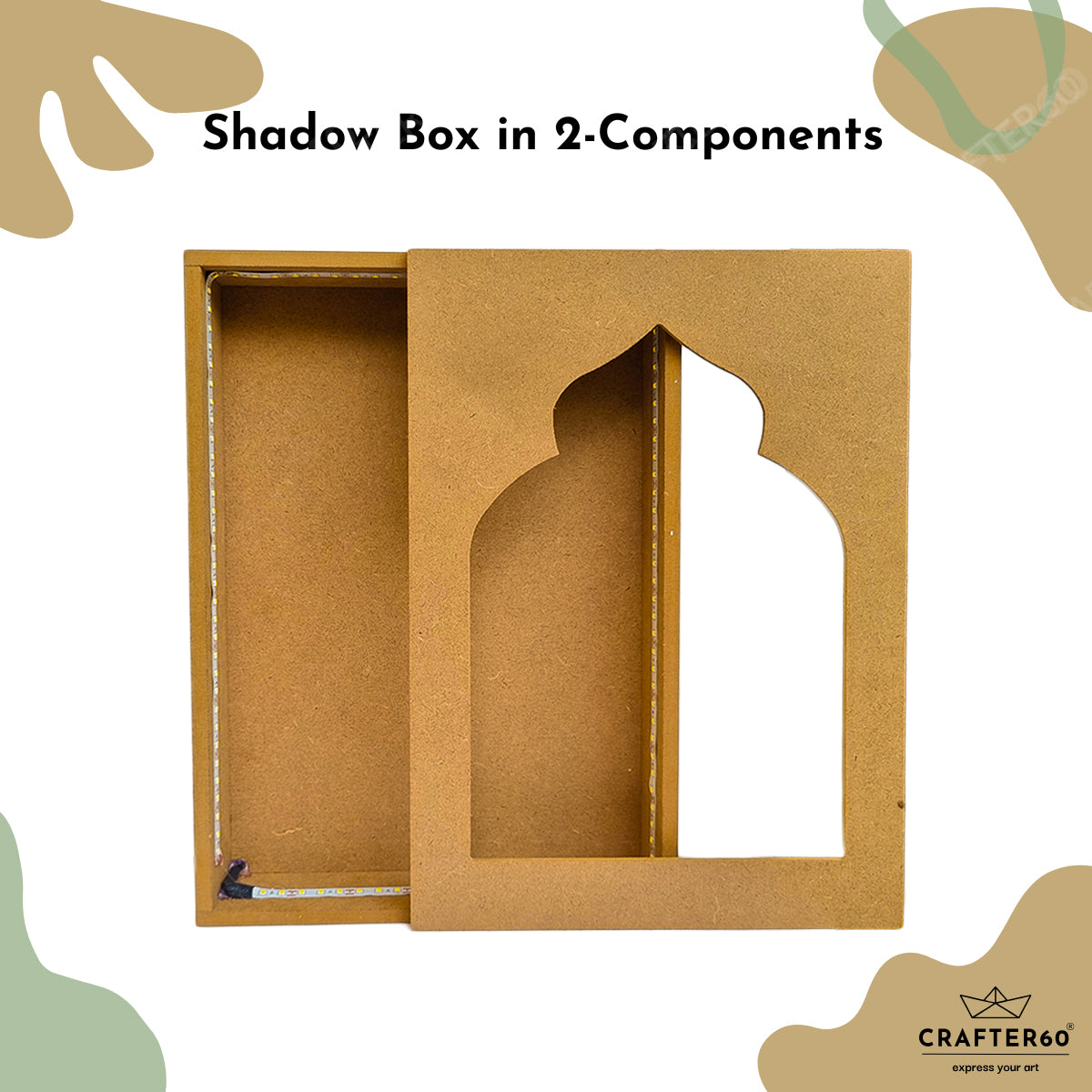 DIY MDF Jharokha Shadow Box | Design 6