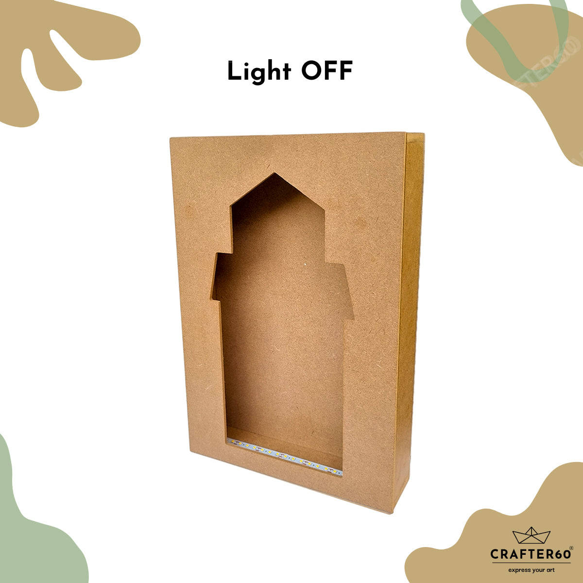 DIY MDF Jharokha Shadow Box | Design 11