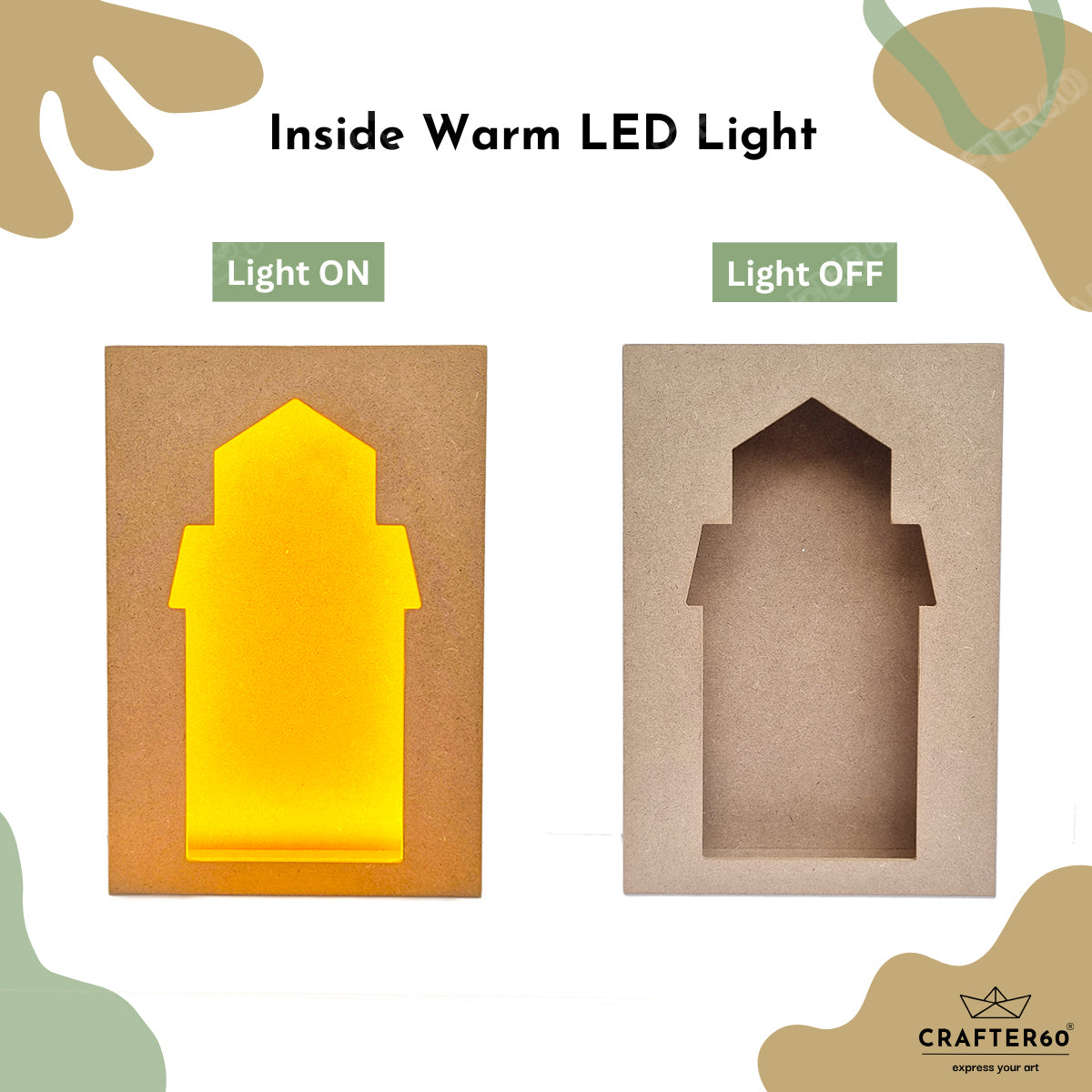 DIY MDF Jharokha Shadow Box | Design 11