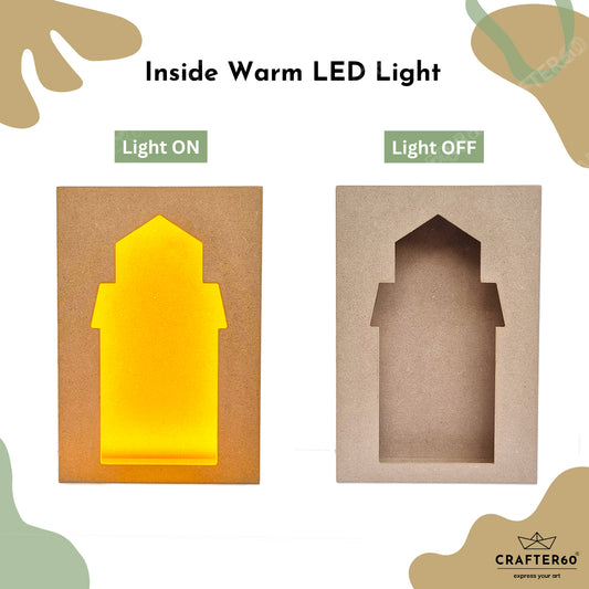 DIY MDF Jharokha Shadow Box | Design 11