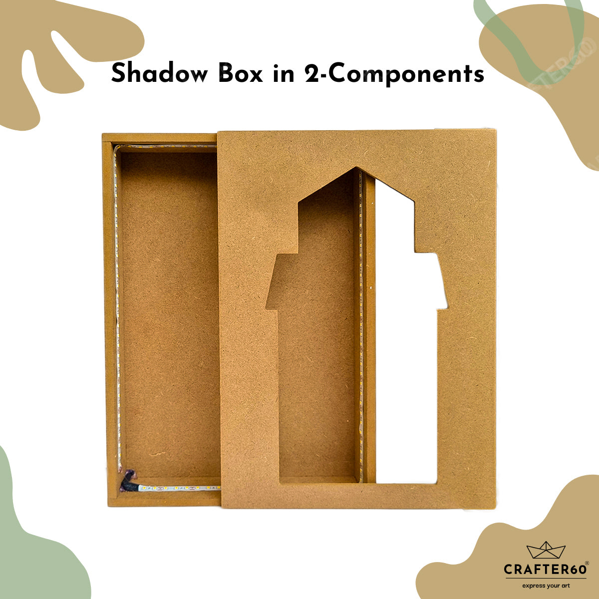 DIY MDF Jharokha Shadow Box | Design 11