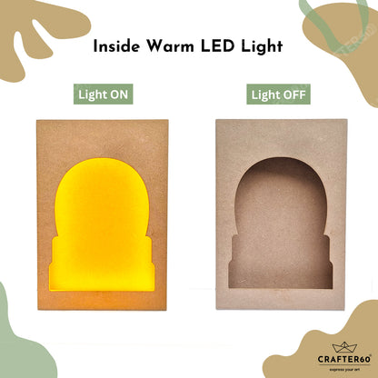DIY MDF Jharokha Shadow Box | Design 7